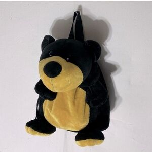 5/$25 Snowcap Trading Co Black Bear Plush Mini Backpack